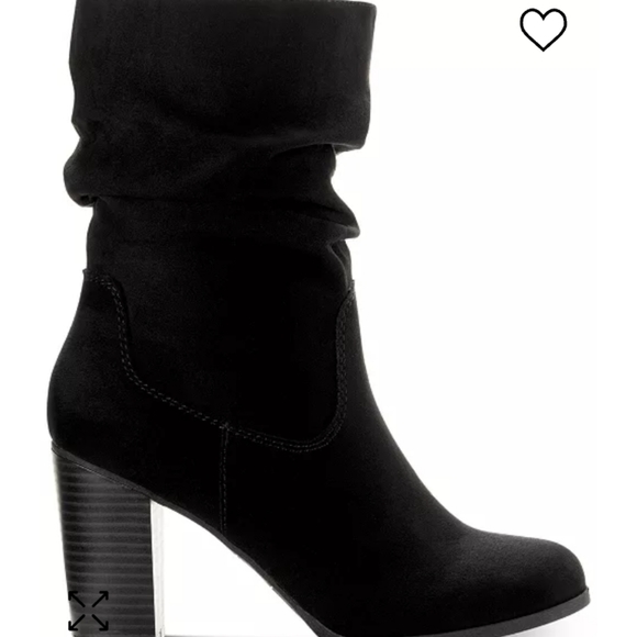 Style & Co Saraa Slouch Mid-shaft Boots Black -11 - Picture 2 of 5